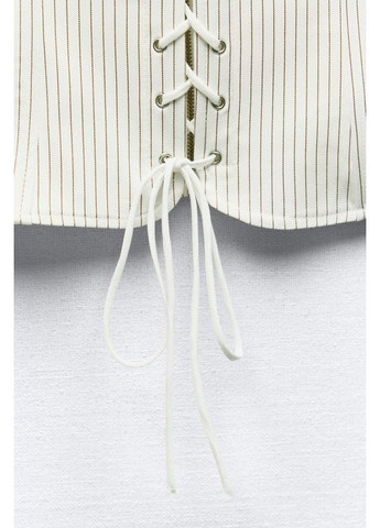 Смугастий топ-корсет trf Zara (358645130)