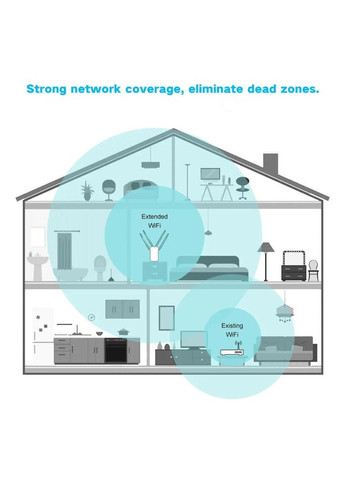 AC1200 Aerial K wi-fi підсилювач сигналу (репітер) 2.4 / 5.8 ГГЦ Wavlink (317296004)