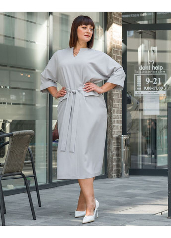 Світло-сіра плаття 14573-2 Alenka Plus