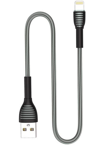 Кабель USB Apple Lightning Braided Cloth 3А 1м Grey Colorway (301469964)
