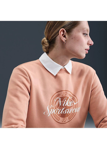 Свитшот женский Sportswear Club Fleece Peach Nike (365963420)