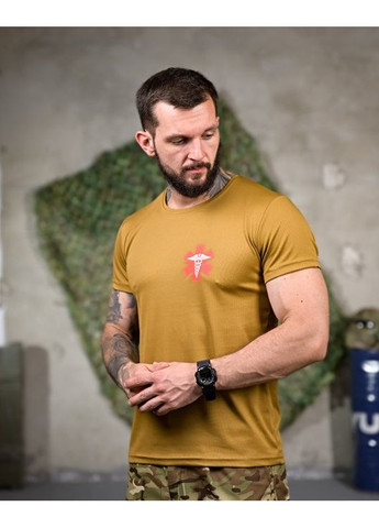 Тактична чоловіча футболка Медік койот No Brand (348437530)