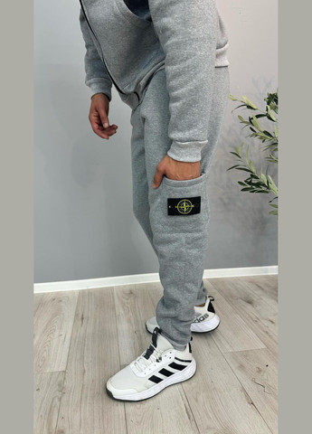 Спортивний костюм Stone Island зима сірий No Brand (370780062)