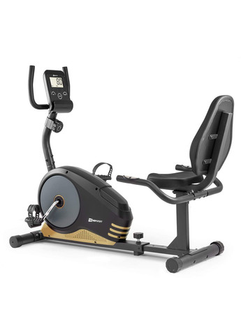 Горизонтальный велотренажер HS-040L Root черно-золотистый - model 2020 Hop-Sport (301538868)