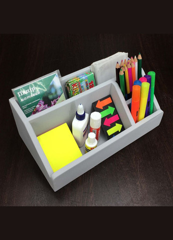 Органайзер настільний з дерева Ладлоу маренго (КНЦ-002119) No Brand (328225927)