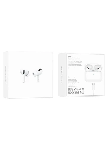 Бездротові навушники True wireless stereo headset White Borofone BW90 (390091776)
