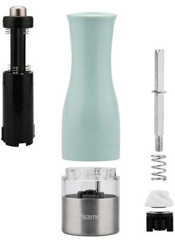 Електричний млин для спецій Pepper з підсвічуванням керамічний для перцю та солі 20 см Fissman (368988428)