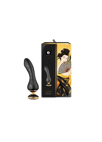Вибратор для точки G Sanya Black, гибкий ствол – CherryLove Shunga (332209713)