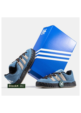 Серо-синие демисезонные кроссовки мужские adidas Adimatic