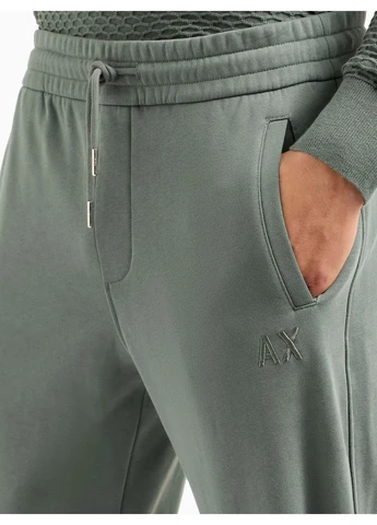 Зеленые кэжуал демисезонные брюки Armani Exchange