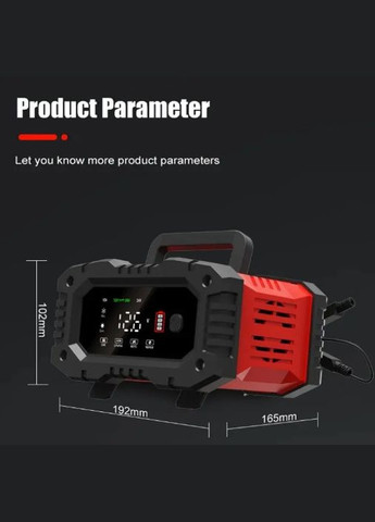 Автоматическое импульсное пускозарядное устройство для автомобильного аккумулятора 12V-24V 20A FPT-200 Foxsur (301537939)