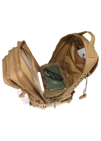 Тактичний похідний рюкзак на 20 л Laser Cut MOLLE Олива KT6003201 Solve (305743487)