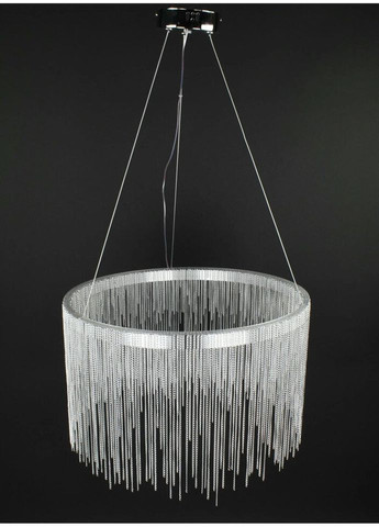 Люстра світлодіодна підвісна LED світильник для квартири на стелю ледве 27526 Хром 50-120х80х80 см. Sunnysky (324396309)