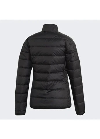 Черная демисезонная женская куртка essentials down jacket черная, размер, пуховая, оригинал adidas