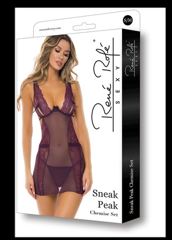 SNEAK CHEMISE SET PURPLE, S/M Peak (303880339)