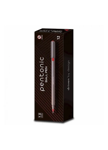 Ручка шариковая масляная Pentonic красная цвет красный ЦБ-00297822 LINC (399250321)