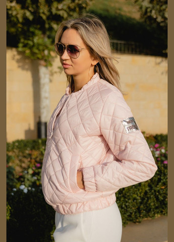 Розовая женская куртка цвет персик р.42/44 408673 New Trend