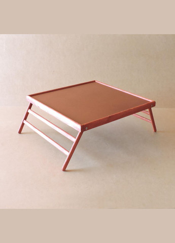 Столик-поднос для завтрака из дерева Вирджиния коралл (СТП-002014) No Brand (327870004)