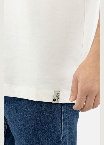 Молочная мужская футболка цвет молочный cb-00241597 Figo