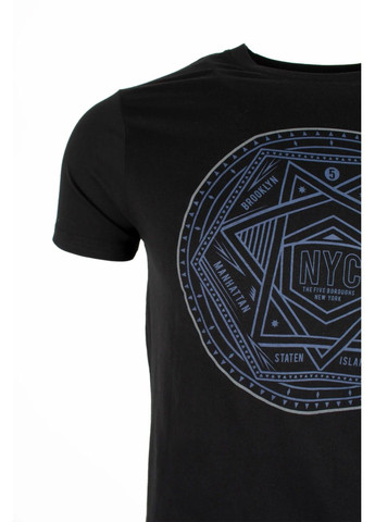 Черная мужская футболка Fine Look