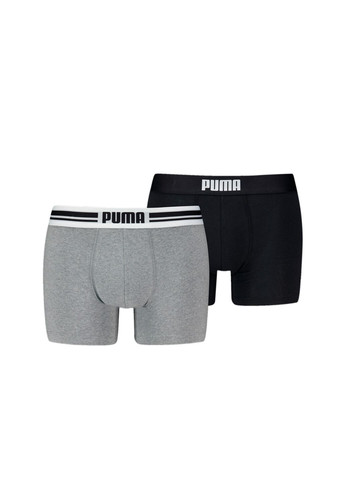 Мужское нижнее белье Placed Log Boxer Shorts 2 Pack Puma (283323548)