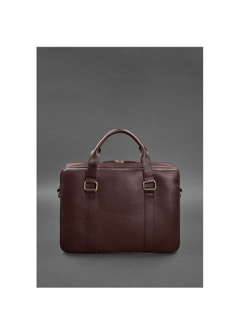 Сумка через плече жіноча для ноутбука та документів шкіряна Бордовий BlankNote (302007679)