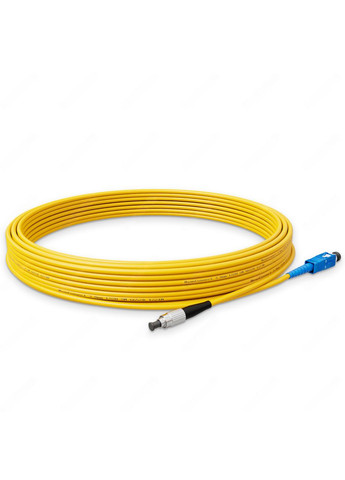 Патч-корд оптичний FC/UPC-SC/UPC Жовтий LSZH, Singlemode G.652.D (SM), Simplex, 3мм - 10 м NanoConnect (299337860)