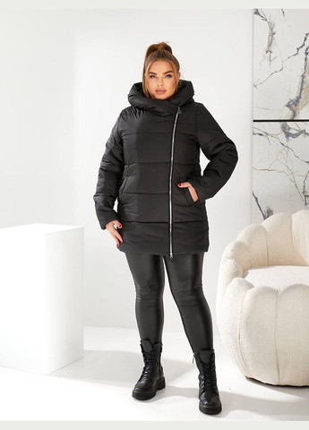 Черная зимняя женская зимняя куртка Fashion