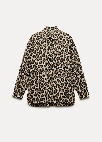 Цветная повседневный рубашка леопардовый Zara