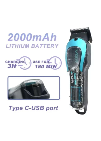 Аккумуляторная машинка для стрижки V-692 GREEN VGR (384028560)
