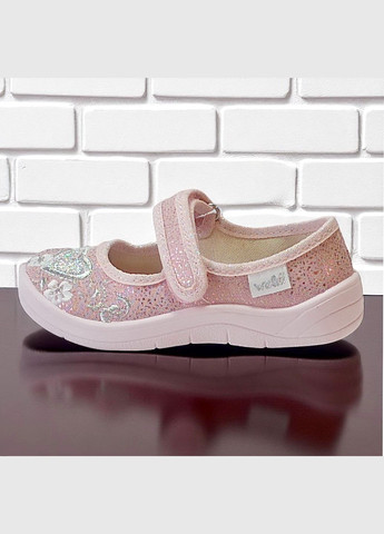 Ортопедичні тапочки на липучці капчики для дівчинки змінне взуття в садок Валді Waldi (338186583)