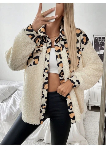 Комбинированная зимняя куртка SHEIN