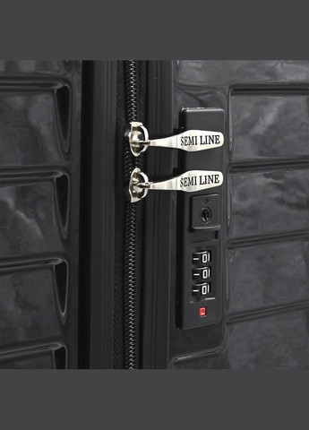Валіза маленька під ручну поклажу 20" (S) Polycarbonate/ABS-Plastic Black (T5765-1) Semi Line (315593427)
