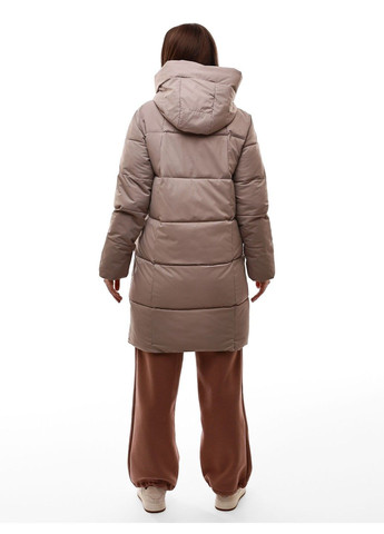 Темно-бежева куртка демісезонна жіноча No Brand