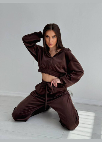 Велюровый костюм с капюшоном Luna (340108645)