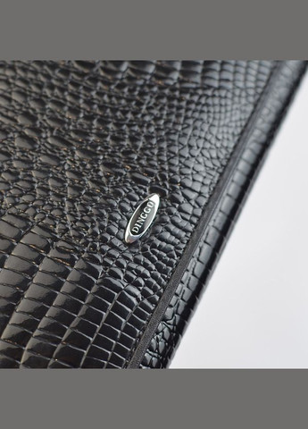 Черный женский кожаный лаковый классический кошелек на кнопке No Brand (333300284)