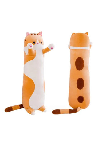 М'яка іграшка обіймашка подушка антистрес довга плюшева кішка кіт Батон для дітей дорослих 130 см (476564-Prob) Коричнева Unbranded (284667322)