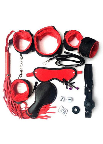 БДСМ набір з 10 предметів рожевого кольору для Садо-мазо. Набір бдсм з високоякісної еко-шкіри China (360603622)