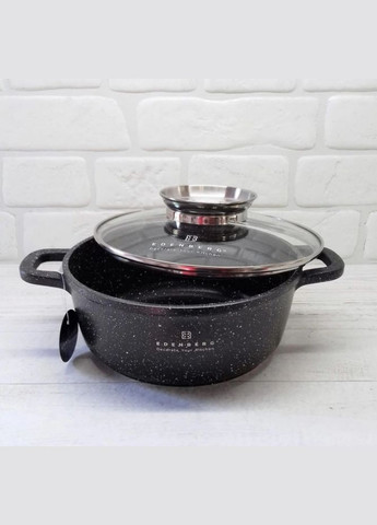 Кастрюля с гранитным покрытием EB-8117 3.3л черная Edenberg (328089318)