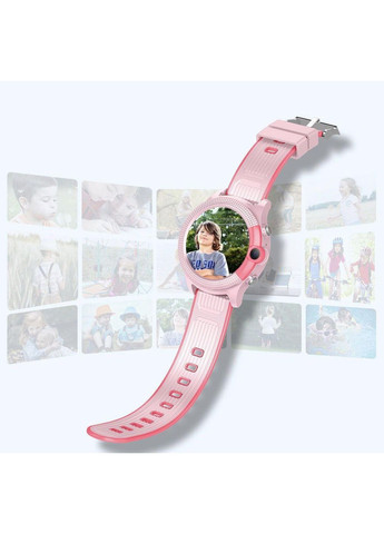 Детский смарт часы-телефон D36 с GPS и поддержкой 4G и влагозащитой Розовый Lemfo (349824295)