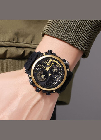 2202PBKGD Black-Gold кварцевый спортивный, сasual Skmei (324103812)