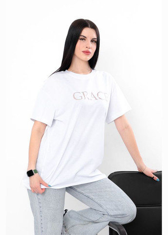 Біла літня футболка жіноча з коротким рукавом Носи своє