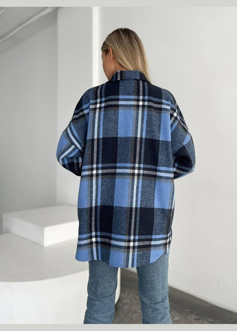 Красива кашемірова сорочка в клітинку в універсальному розмірі 42-46 з однією кишенею на грудях, приємна до тіла сорочка No Brand 047-1 (301066503)