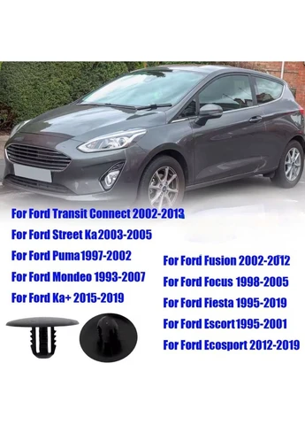 Клипса тепло-шумоизоляции капота, крепление внутренней обшивки Ford Audi VW Skoda Seat 6448410 No Brand (391662892)