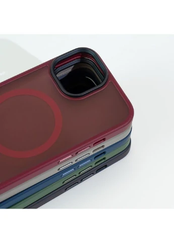 Чохол Matte Insane Case with Magnetic Ring для iPhone 15 Pro Gray Wave (382774465)