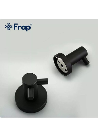 Гачок подвійний для ванної F30205-2, нержавіюча сталь, чорний Frap (371881830)