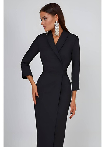 Красное женское платье-пиджак с разрезом s–m красный No Brand