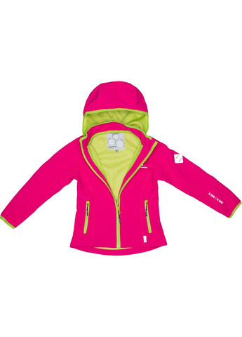Фуксинова (колору Фукія) куртка жіноча softshell janet 1, р.l, фуксія/лайм Huppa 18000100-00163-00L