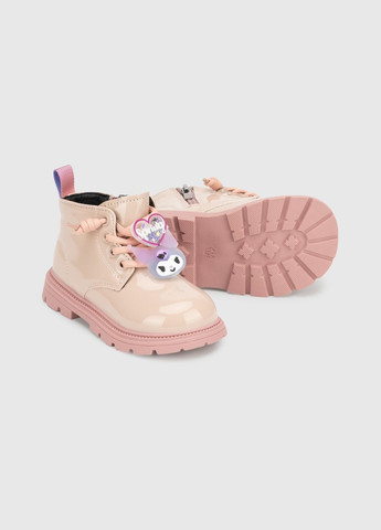 Пудровые осенние ботинки для девочки 815-1c пудровый (2000990726490d) shop (2000990726490) Stepln
