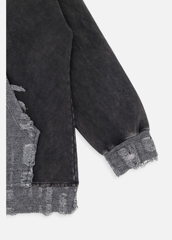 Viollen свитшот для девочки цвет темно-серый цб-00262971 темно-серый трикотаж